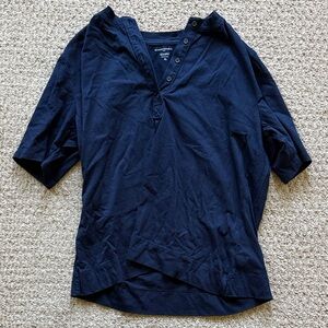 Women’s Banana Republic Navy Blue Henley Shirt